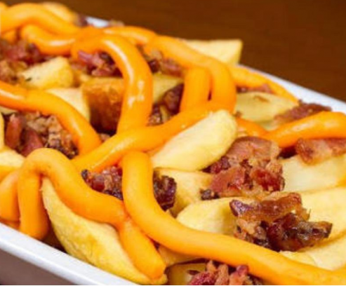 Batata Frita com Cheddar e Bacon - Supermarket
